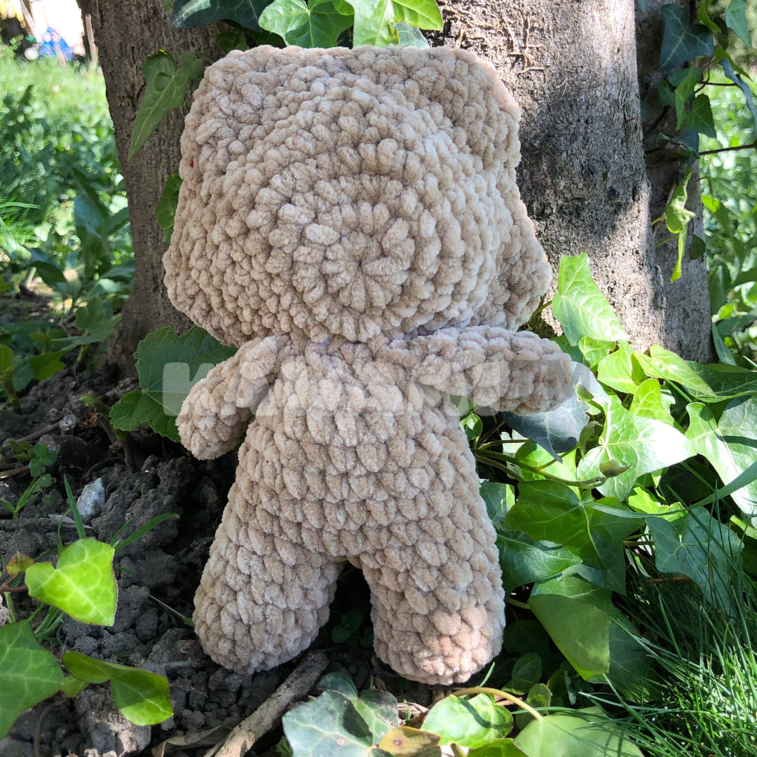 peluche crochet demogorgon - kawami - vue dos